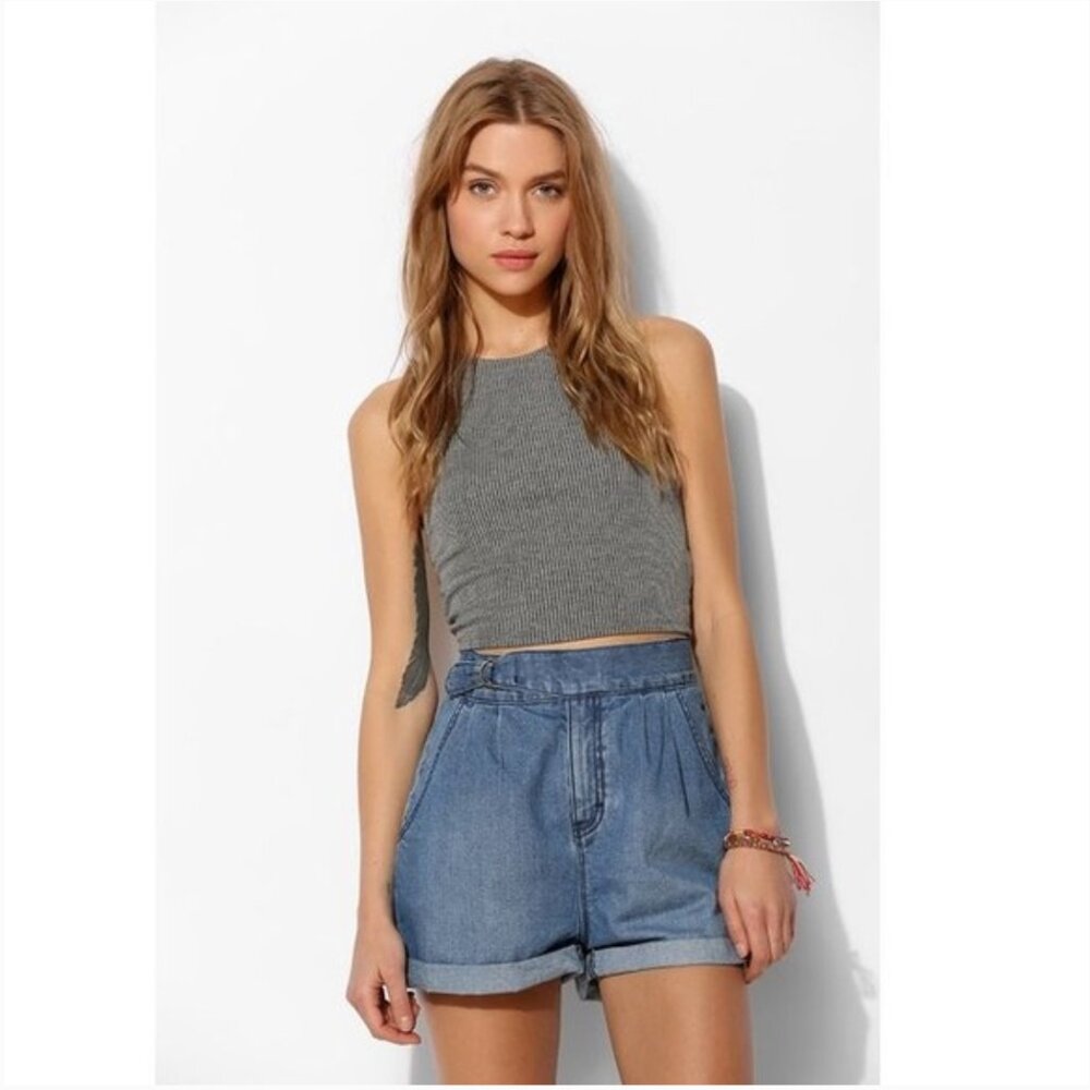 BDG HIGH RISE BELTED DENIM SHORT 2